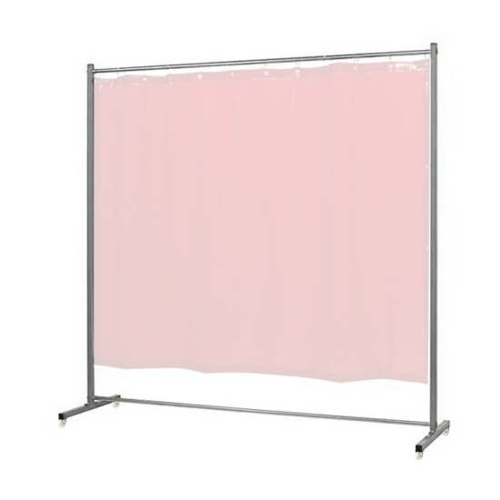 Металлоконструкция шторы сварочной (1400х1800 мм) на колесной опоре, Weldtex