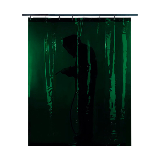 Сварочная штора Weldtex PVC (2000х2000 мм, темно-зеленая, 9 DIN)