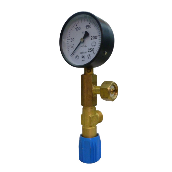 Узел измерительный левый (ман 250 атм 100 мм; клапан продувочный), Джет