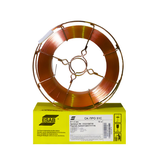 Сварочная Проволока омеднен. ESAB OK ПРО 51С ф 1,6 мм (кассета 18 кг)