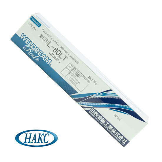 Электроды Nittetsu L-60LT ф 3,2 мм, пачка 5,0 кг, НАКС