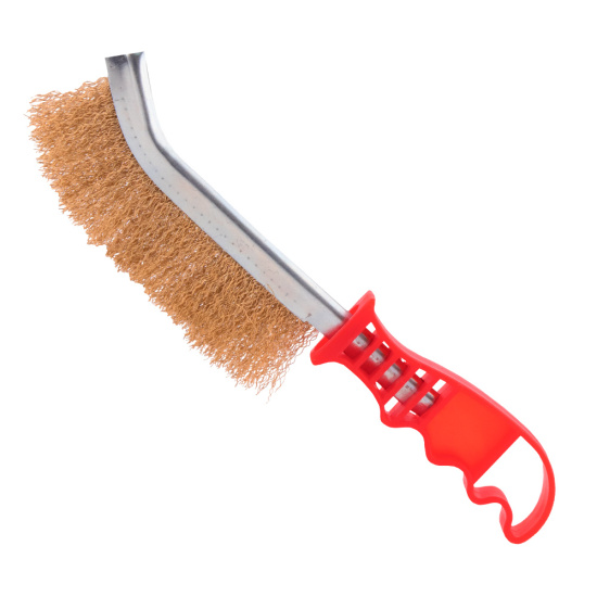 Щетка для зачистки швов (латунированная стальная проволока, пласт. ручка)