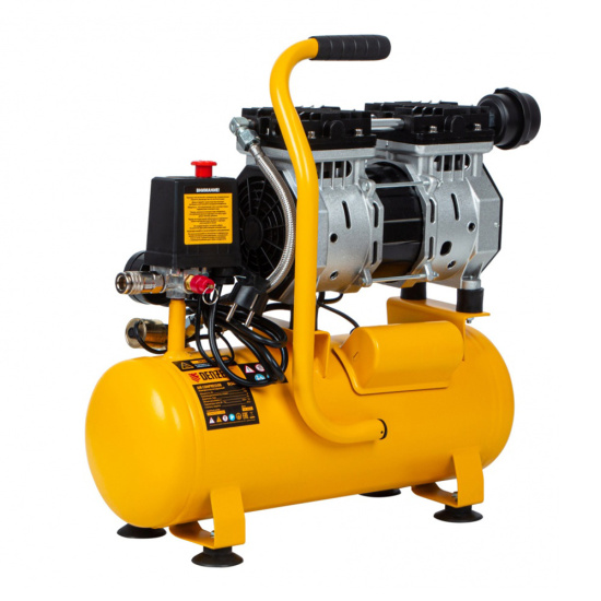 Компрессор поршневой DLS650/10 безмасляный (220 В, 10 л), DENZEL