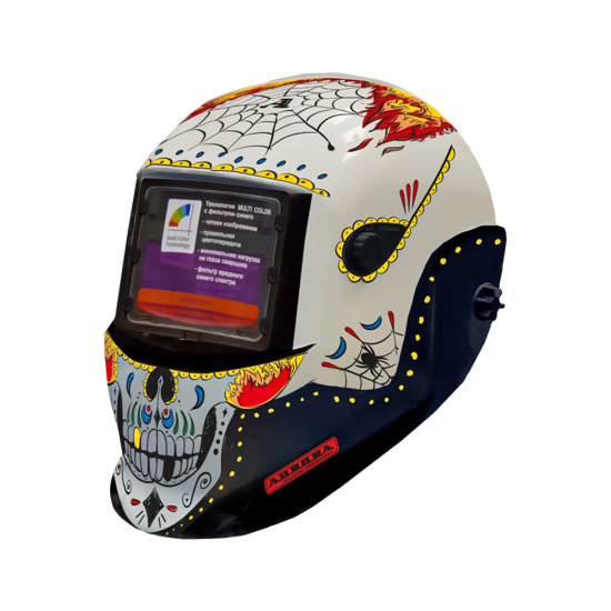 Маска сварщика Aurora A-777 SKELETON FIRE (9-13 DIN)