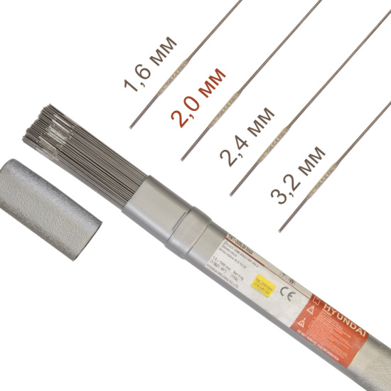 Прутки нерж. HYUNDAI SMT 316LSi ф 2,0 мм (пачка 5 кг)