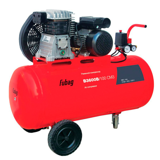 Компрессор поршневой B3600B/100 CM3 (220 В), FUBAG